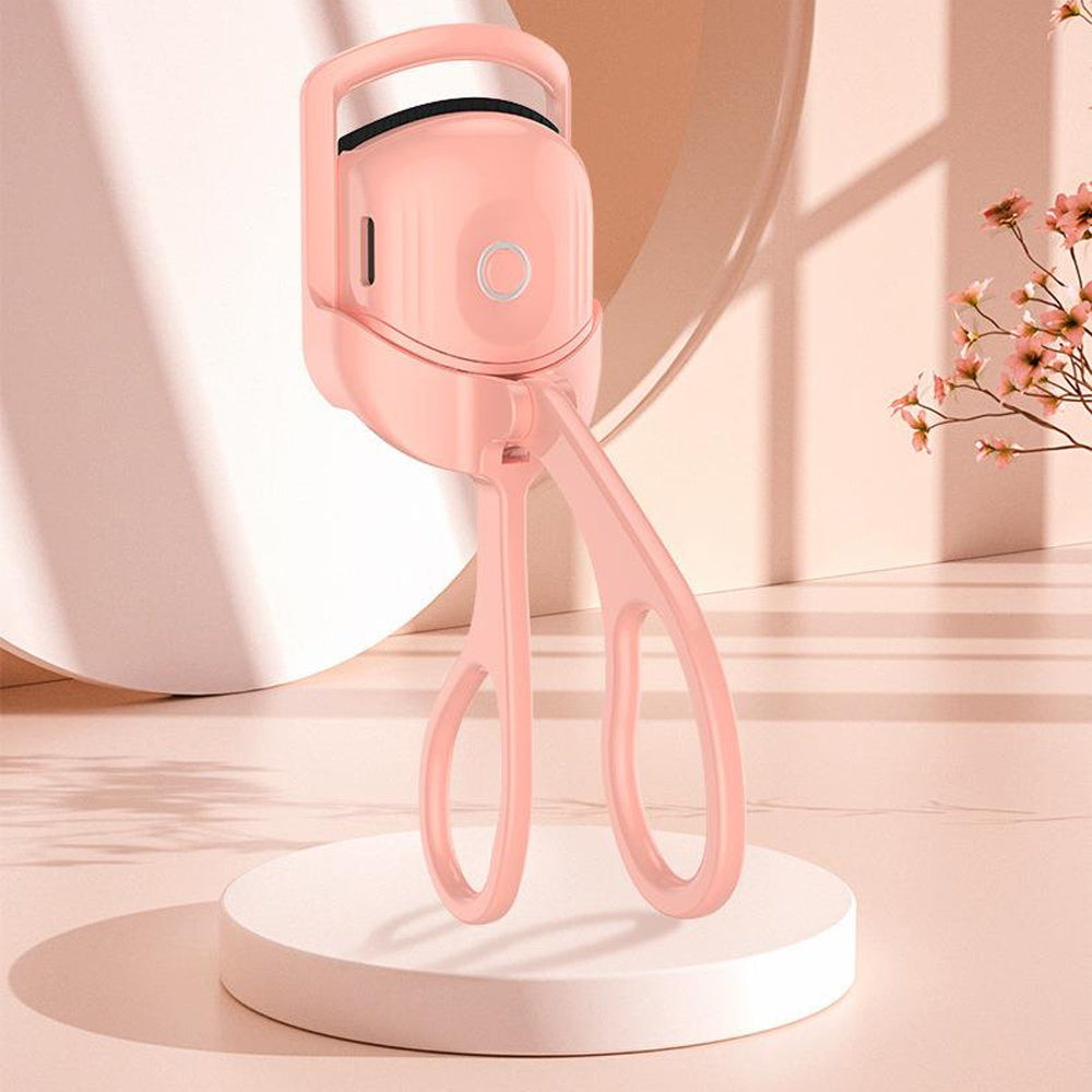 Rechargeable Heated Eyelash Curler - Portable Electric Comb for Long-Lasting Curls