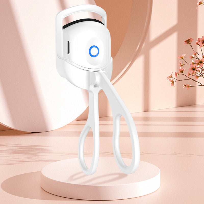 Rechargeable Heated Eyelash Curler - Portable Electric Comb for Long-Lasting Curls